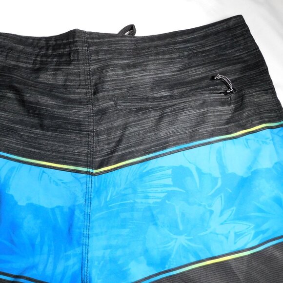 Burnside Black/Blue/White Board Shorts Men's 32 - Picture 5 of 8
